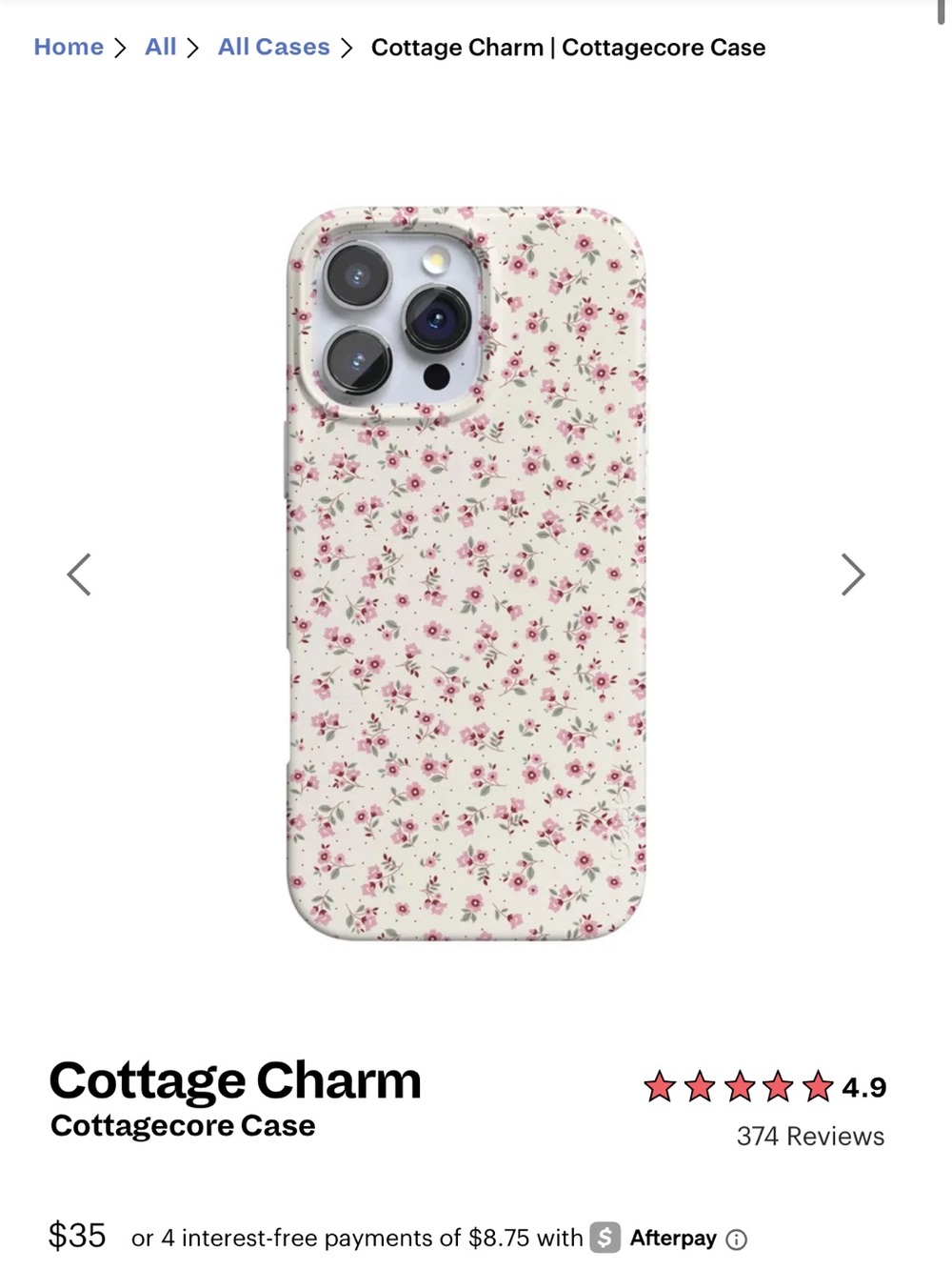 CASELY iPhone 17 Pro Classic + MagSafe Case - Cottage Charm - Picture 3 of 4